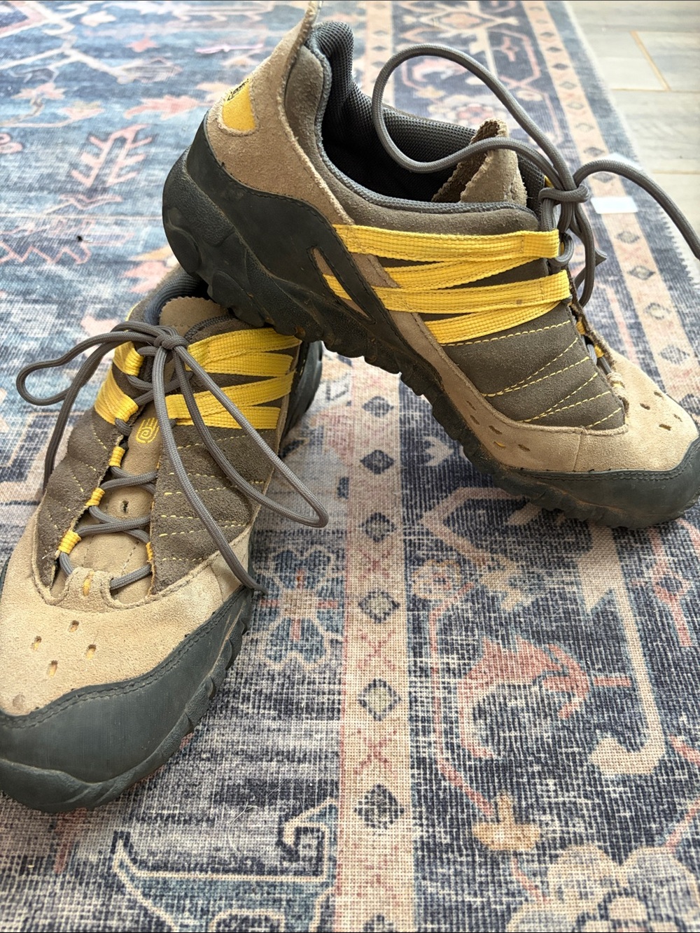 Teva Women's Tan, Gray and Yellow Athletic Trail Shoes - Excellent condition